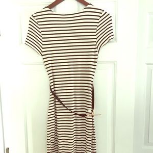 Pea in the Pod stripe maternity dress